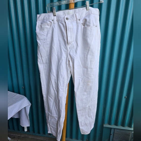 Uniqlo White Cotton Blend Jeans - Picture 12 of 15